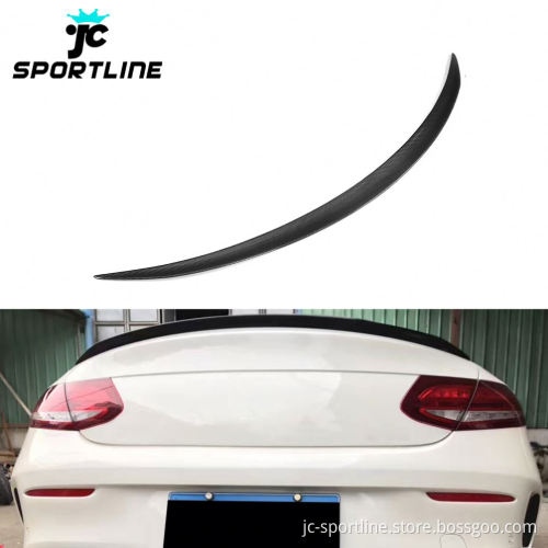 Carbon Fibre Rear Wing Spoiler for Mercedes Benz C205/C200/C300/C350/C43/W205/C63 AMG Coupe (2015-2017)